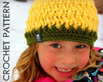 CROCHET HAT PATTERN  Kids Twisted Beanie