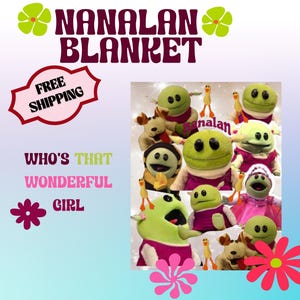 en peluche confortable Nanalan avec différentes émotions | Cadeau câlin pour enfants, culture pop, soirée cinéma en famille, cadeau de vacances unique