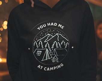 Camping Lovers Hoodie, Nature & Outdoor Enthusiast Sweatshirt, Cozy Gift for Hiking Fans, Unisex Hooded Sweatshirt