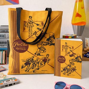 Sac fourre-tout Style PeeChee des années 80, illustration athlétique rétro, graphique scolaire vintage, lot disponible