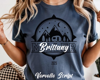 Maglietta da campeggio personalizzata per amanti della natura / Magliette per campeggio di gruppo / Regalo per gli amanti dell'avventura all'aria aperta / 4 luglio / Gita in campeggio estiva