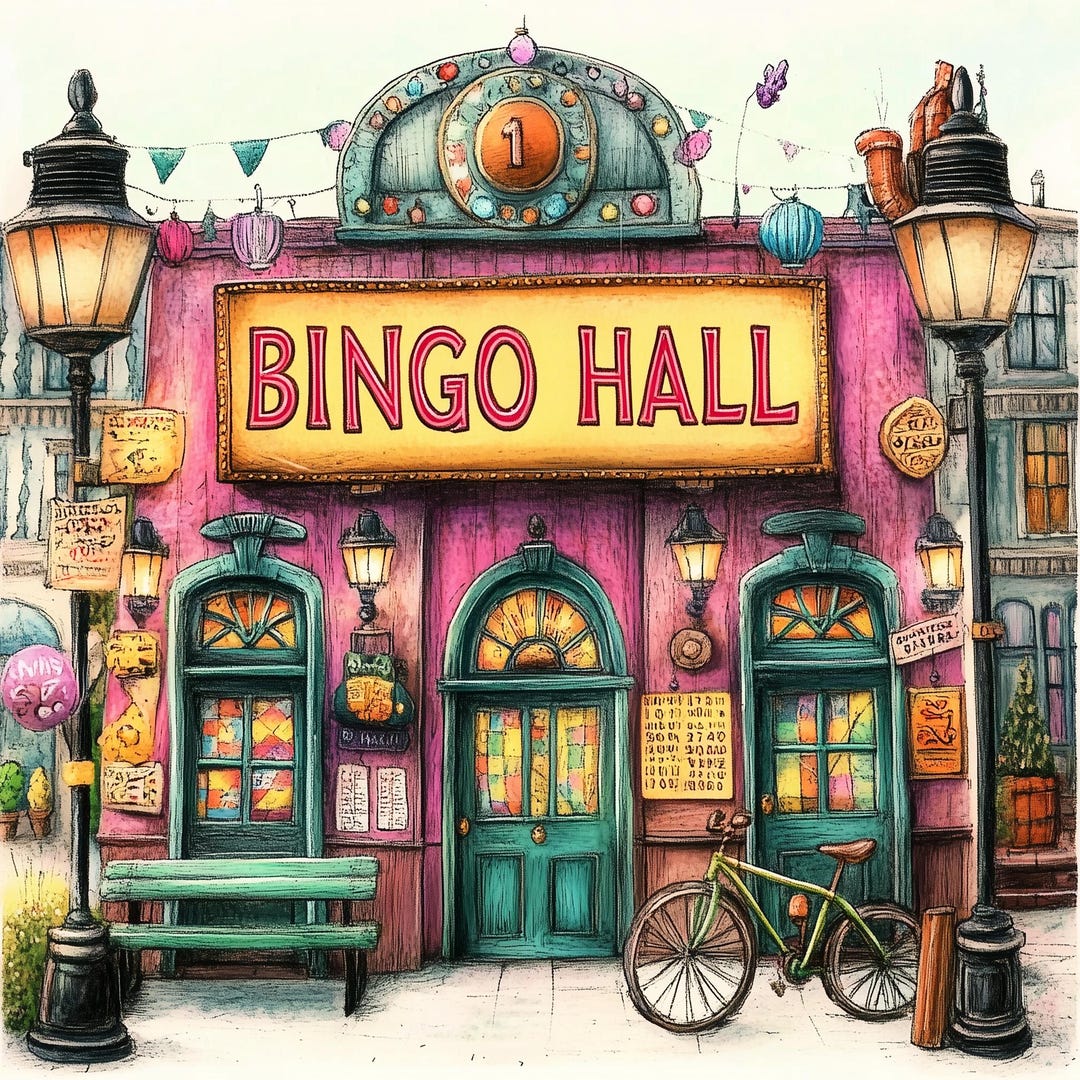 10 Bingo Hall High Resolution Jpgs for Junk Journaling, Scrapbooking ...
