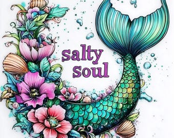 Sirena Salty Soul Ocean Sirena PNG Clipart Descarga Digital