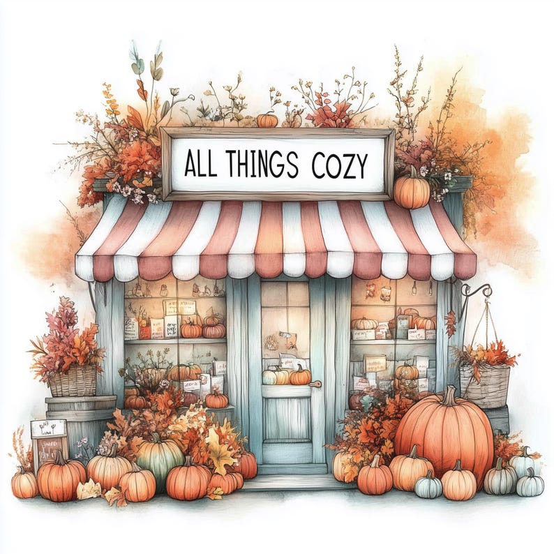 Fall Shop High Resolution Jpgs for Junk Journaling, Scrapbooking, Card ...