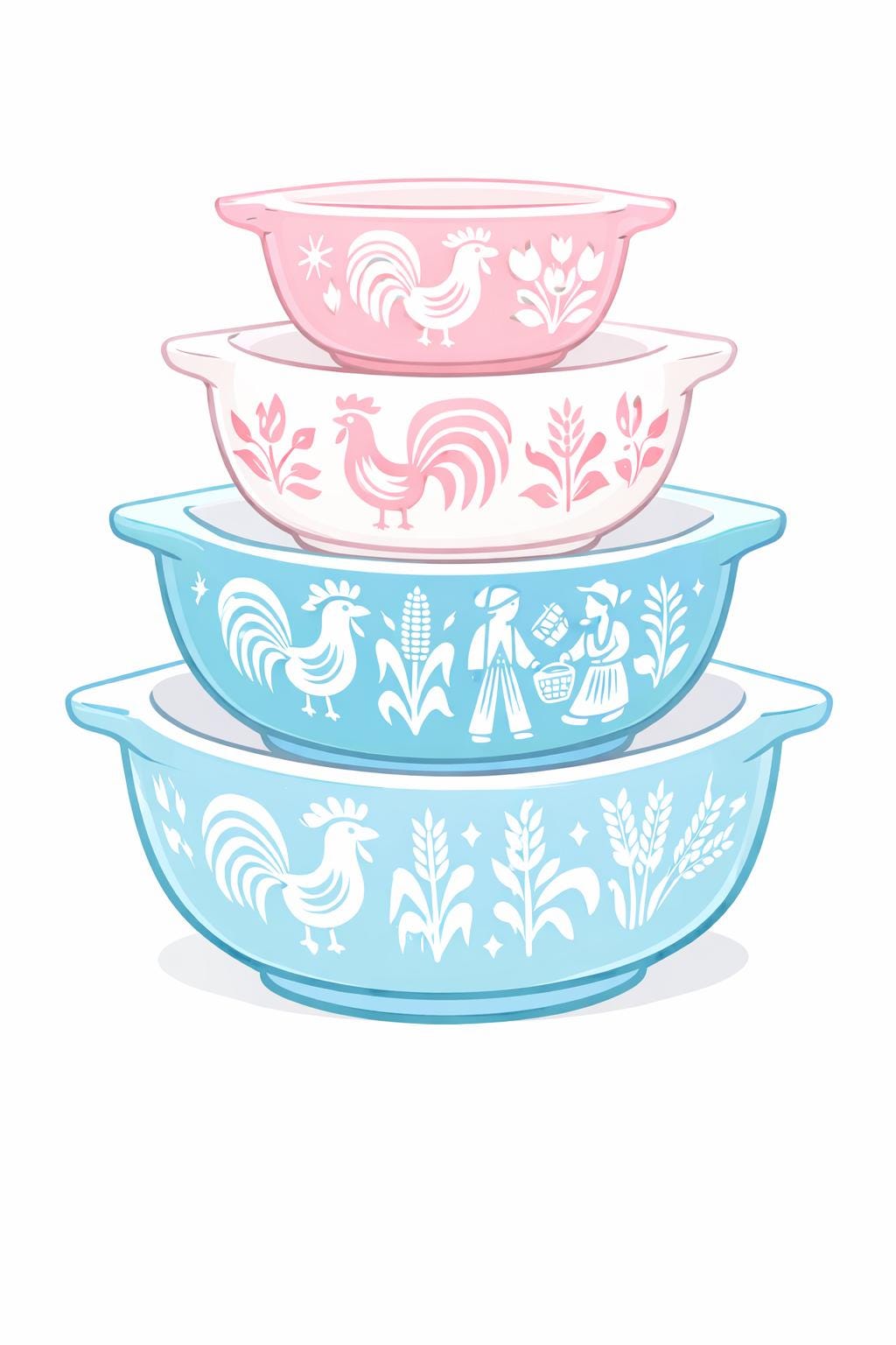 Vintage pyrex bowls - Etsy 日本