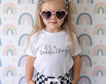 Girls Toddler T-Shirt, It's A Toddler Thing, Sassy and Fun Sayings, Soft Cotton Unisex Tee for Kids, Sizes 2T-5T, Fun, Cute, Gift, Unique