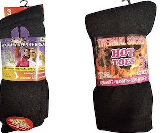 Thermal Socks Ladies 3 Pairs Winter Warm Walking Boot Women Size 4-7 Adults