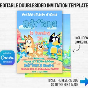 Paw-ty Editable Invitation, puppies Printable Birthday Invite boy girl, puppy invitation, dog invite, pool party Birthday Invite template