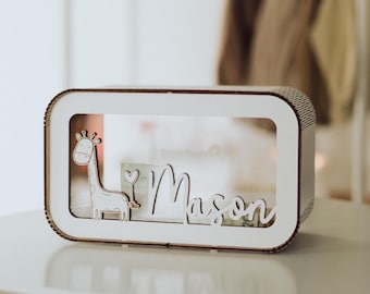 Hucha de madera personalizada: Hucha para niños, nombre personalizado