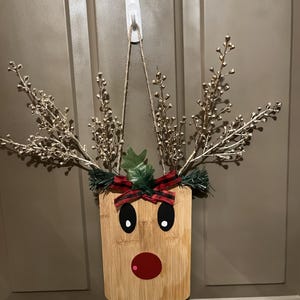 Deer on Wood Decor Wall Hanging