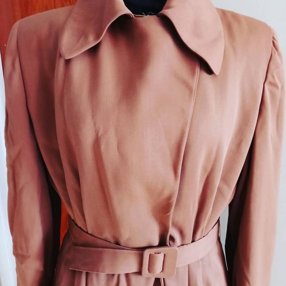 Vintage 40s Gabardine Coat | Amazing Late 40s Gab