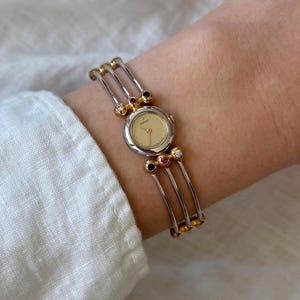 Reloj Seiko vintage raro - Acero y oro - Juego de gemas