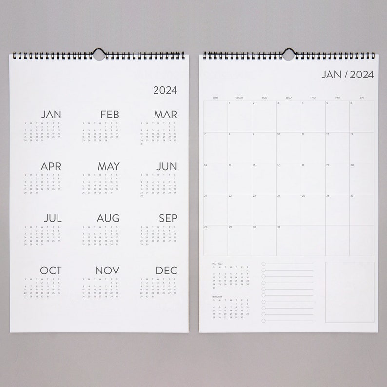12 Month Wall Calendar 2024 image 1