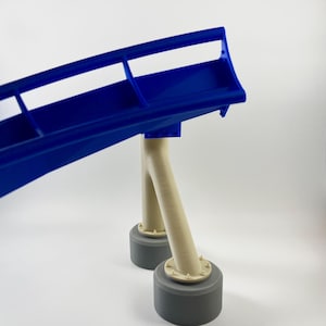 Roller Coaster Model with Round Footers | B&M Inspired | (Customizable Colors) | Miniature | Gift for Roller Coaster Fans | Easy Assembly