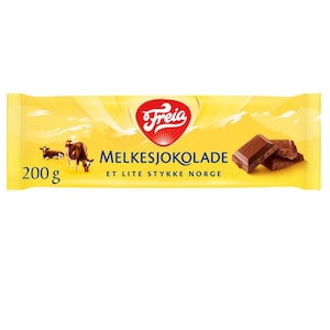 Norwegian milk chocolate (Melkesjokolade)
