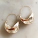 Fulani earrings, gold Fulani hoops,swirl large hoops, gold large celine hoop earrings,chunky basket hoops ,Fulani gold earrings, 18k gold 