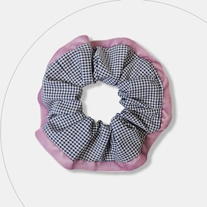 Upcycled Handmade Scrunchie - Medium Size (13 x 13 cm), Sustainable Scrunchie, Eco-Friendly Hair Accessory, Upcycled Scrunchie