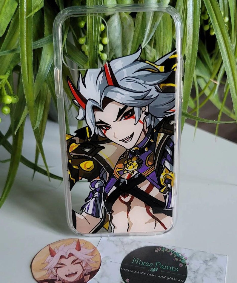 Op maat gemaakte anime-telefoonhoesjes Iphone/Samsung afbeelding 1