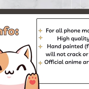 Op maat gemaakte anime-telefoonhoesjes Iphone/Samsung afbeelding 10