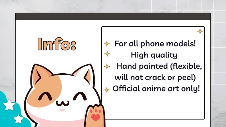 Op maat gemaakte anime-telefoonhoesjes Iphone/Samsung afbeelding 10