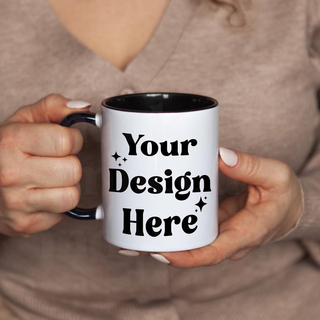 Customizable Coffee Mug, Personalized Text Mug, Design Your Own Mug ...