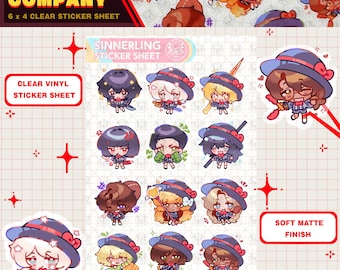 LIMBUS COMPANY Sinnerlings Sticker Sheet