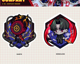LIMBUS COMPANY Sinner Acrylic Charms SET 2