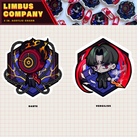 LIMBUS COMPANY Sinner Acrylic Charms SET 2 - Etsy