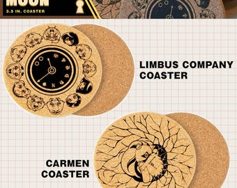 PROJECT MOON Cork Coasters