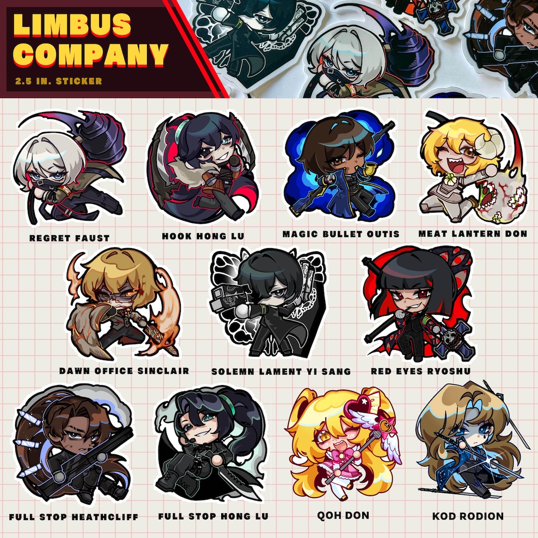 LIMBUS COMPANY Walpurgis ID Stickers - Etsy
