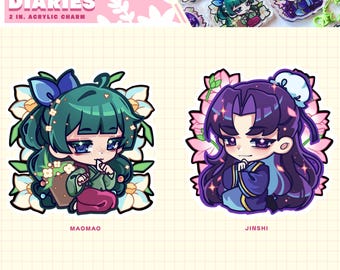 DIARIOS DE BOTICARIO Charms acrílicos