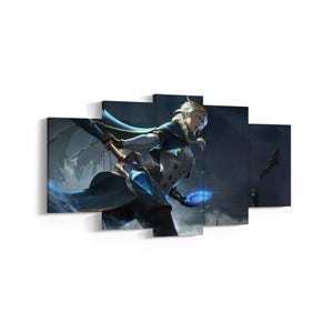 Warcraft Jaina Proudmoore Canvas Wall Art, Epic Fantasy Artwork, Powerful Mage Art, Framed or Rolled, Ready-to-Hang