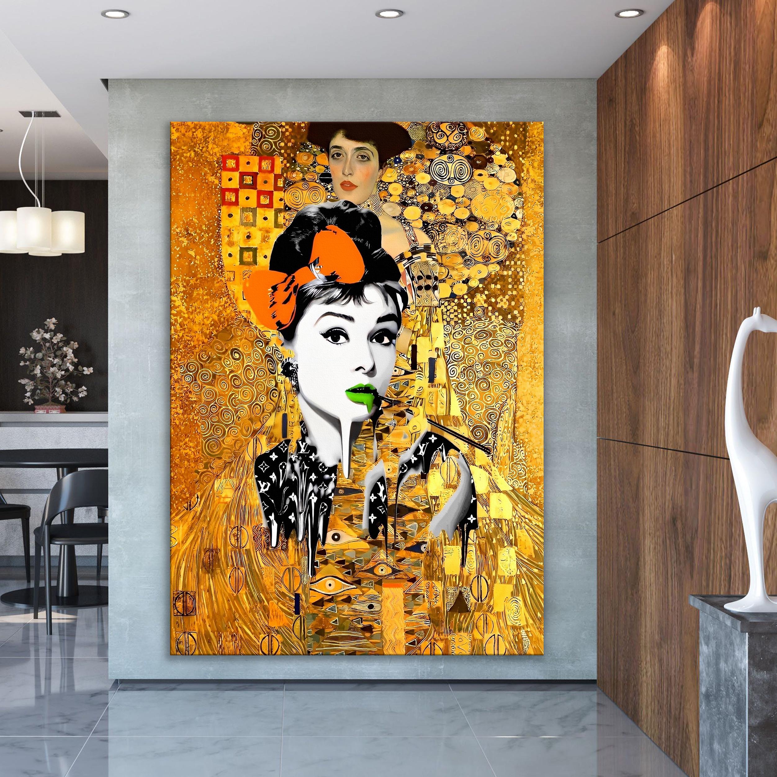 199フレーム付きキャンバスアート ブランドアートポスター オードリー