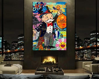 チャーリー チャップリン バンクシー ポップアート キャンバス