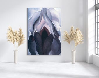 Georgia O'Keeffe Paintings Poster, Georgia O'Keeffe Flowers Painting, Georgia O'Keeffe Print, Georgia O'keeffe Wall Art Poster,Ready To Hang