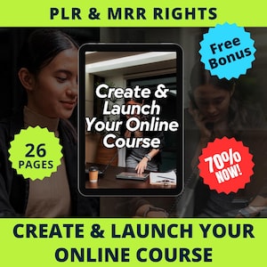 So erstellen und starten Sie Ihren Online-kurs mit PLR- und MRR-Rechten, Kurserstellung, für Ihr digitales Produkt, Canva-Datei, Kursersteller