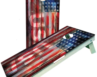 USA American Flag Cornhole BoardsSignature Series