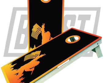 Bigfoot 6.0 Retro UV Direct Print Pro Cornhole BoardsSignature Series