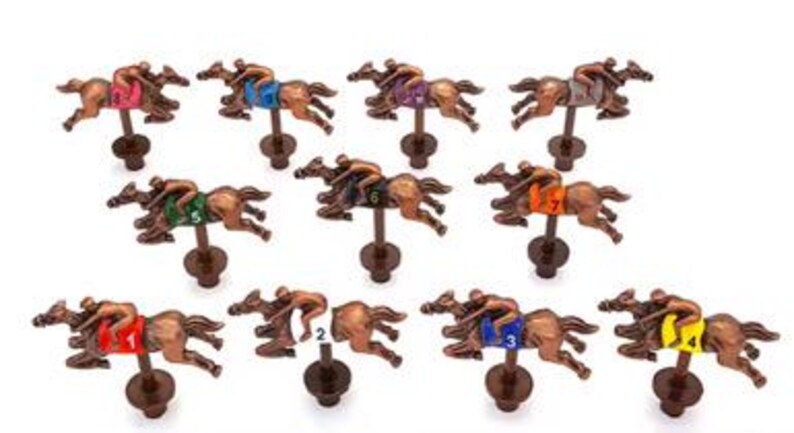 Sport or Custom Horse Race Dice Game: party game, dice and card game fun for all families afbeelding 8