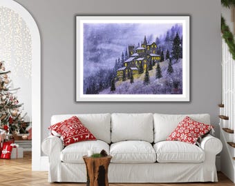Custom Landscape Painting WATERCOLOR Personalized Landscape Painting from Photo Commission Painting Watercolor Landscape from Photo Art