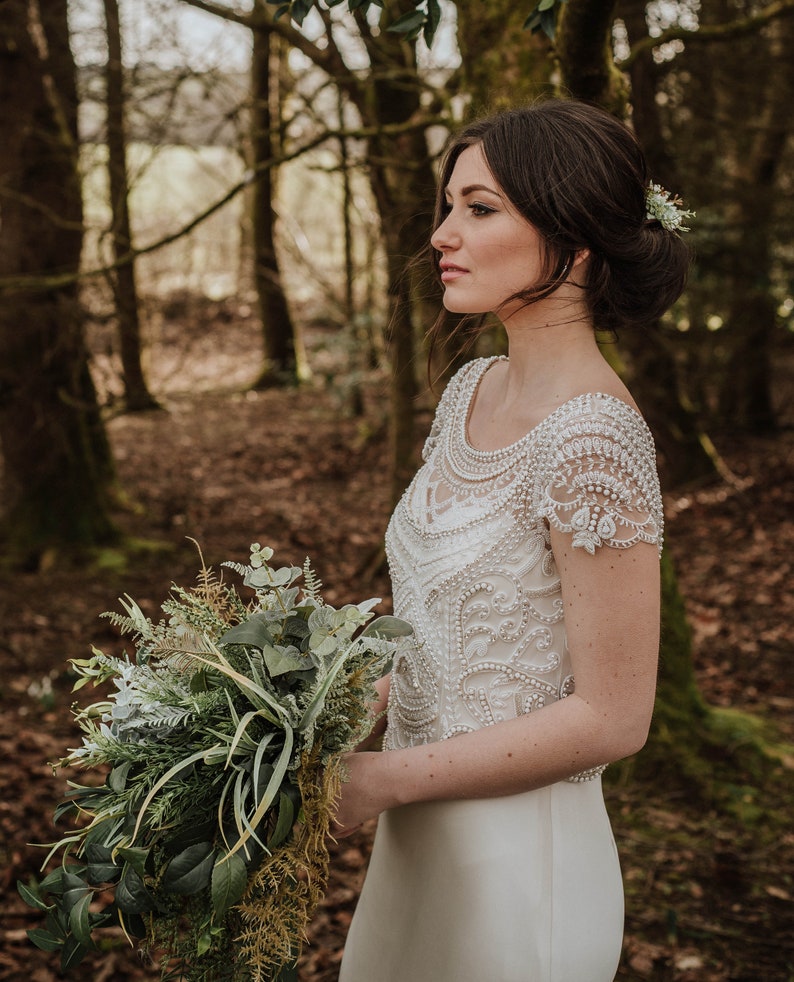 Boho bouquet, Eucalyptus bouquet, Rustic bouquet, Fern bouquet, Alternative bouquet, Bridal greenery, Woodland greenery, Wild bouquet image 2