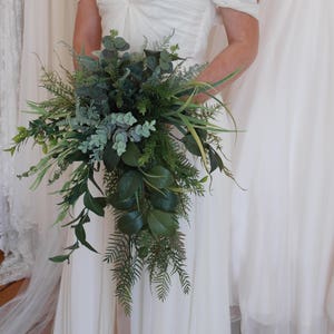 Boho bouquet, Eucalyptus bouquet, Rustic bouquet, Fern bouquet, Alternative bouquet, Bridal greenery, Woodland greenery, Wild bouquet image 8
