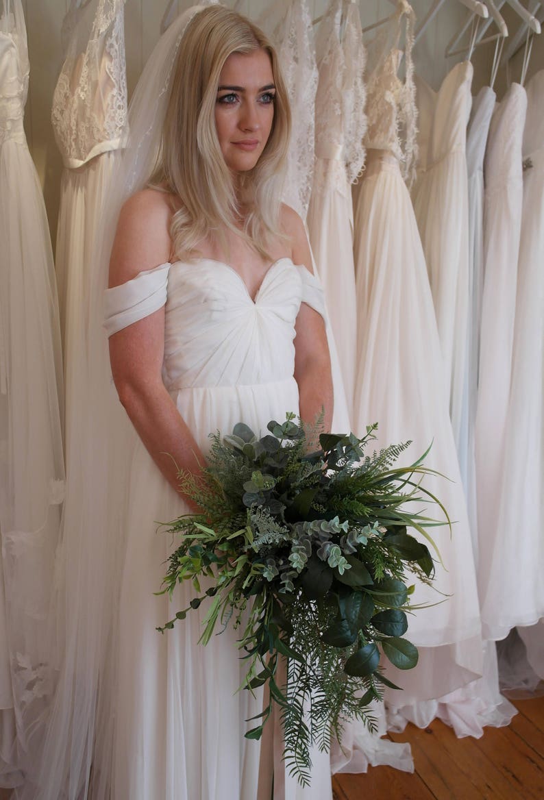 Boho bouquet, Eucalyptus bouquet, Rustic bouquet, Fern bouquet, Alternative bouquet, Bridal greenery, Woodland greenery, Wild bouquet image 9