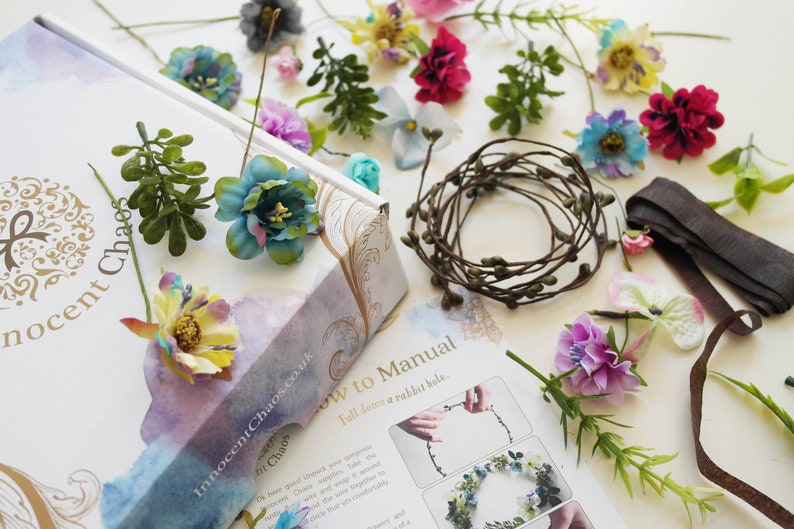 Make your own crown making kit flower crown kit craft kit Etsy