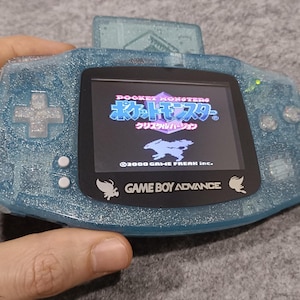 Écran Game Boy Advance bleu scintillant scintillant avec V3 IPS