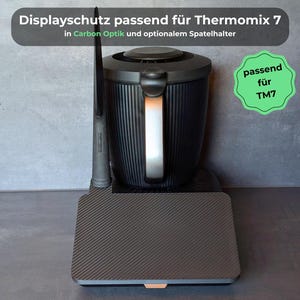 Displayschutz für Thermomix TM7 in Carbon Optik – 3D-gedruckt & passgenau – Stylischer Displayschutz nicht nur für Männer und Technikfans