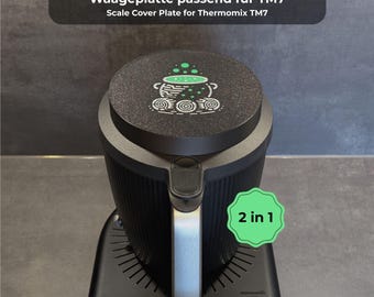 2-in-1 Weighing Plate "Witch's Cauldron" suitable for Thermomix TM7 – Weighing plate for base & mixing bowl – TM7 accessory