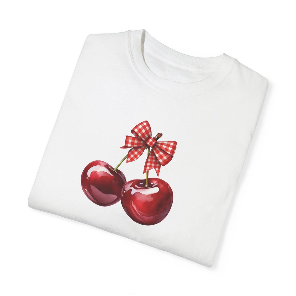 Glittering Cherry Graphic Tee (2 Color Ways)