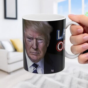Trump Law & Order Mug: Patriotic Coffee Cup - MAGA 2024
