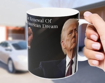 Trump Mug: Patriotic Coffee Cup - Conservative Gift for MAGA Supporters